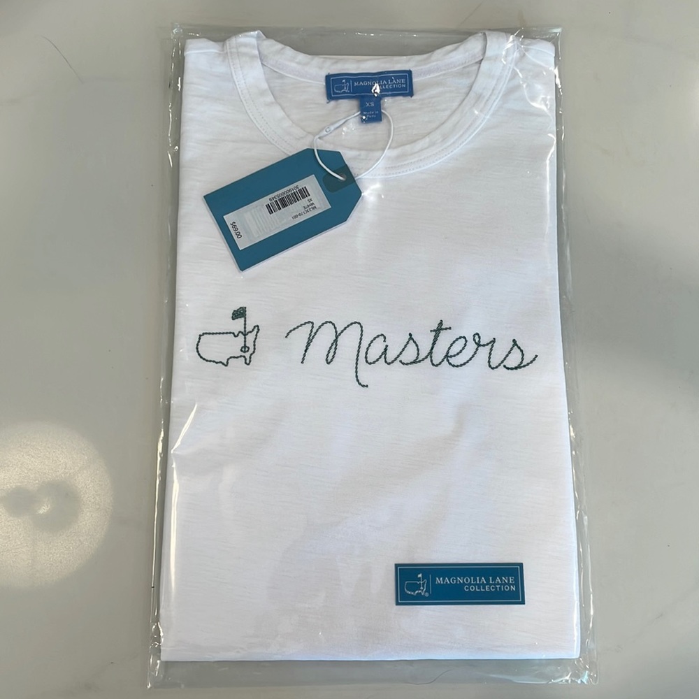 Brand new white short sleeved t-shirt from the masters